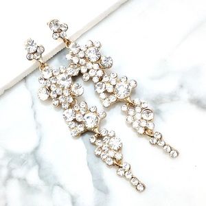 Cherryl's Jewelry - Clear Crystal Rhinestone Special Event Earrings Cherryl's Jewelry - Clear Crystal Rhinestone Special Event Earrings